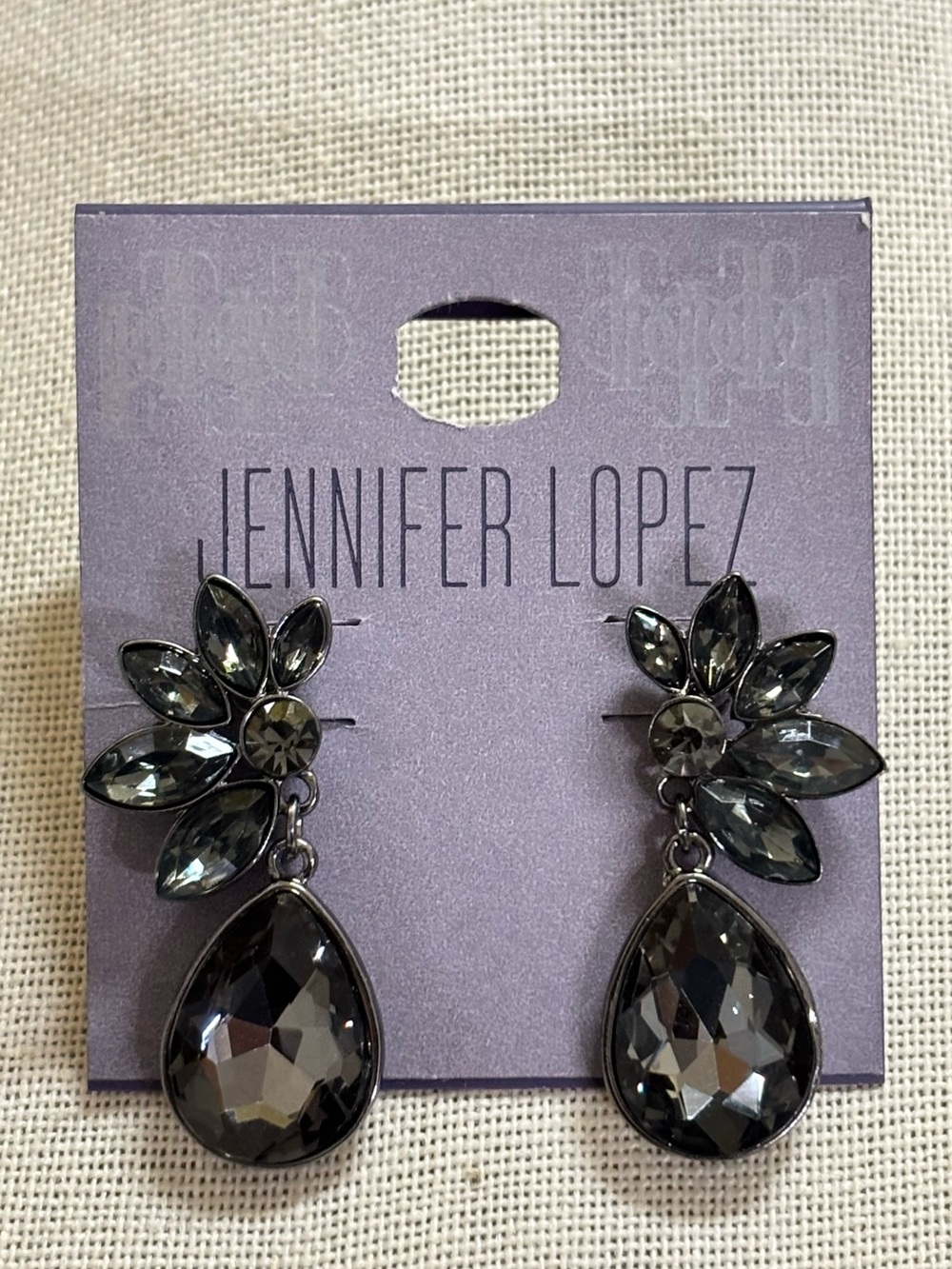 Jennifer Lopez Rhinestone Earrings NWT